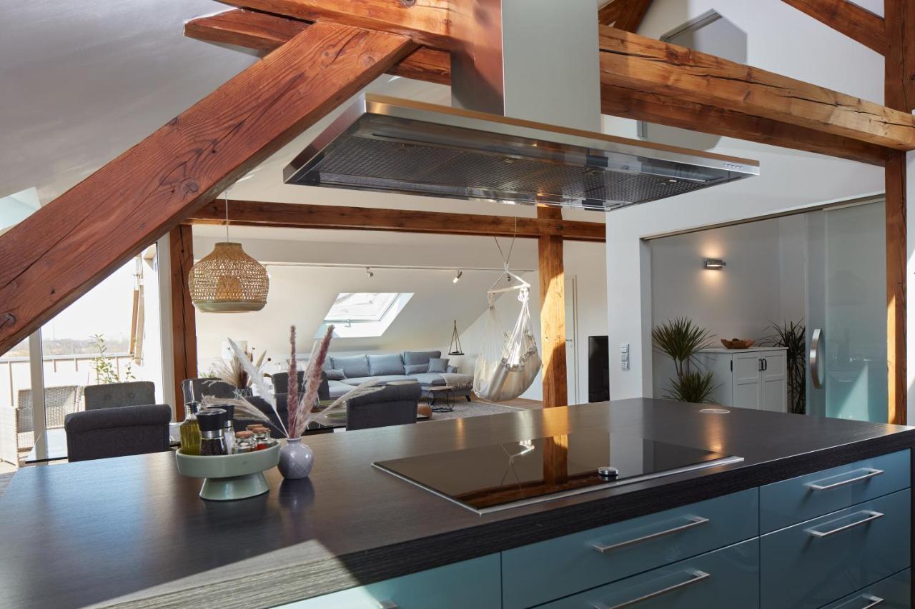 ⸨⸩ Sunset Penthouse: Messe - Siemens - Db - Man ⸨⸩ Leilighet Nürnberg Eksteriør bilde